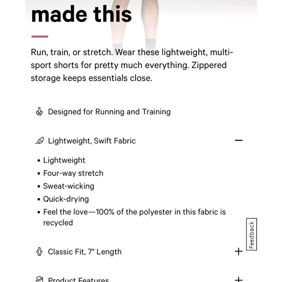 NWT Men’s Lululemon Pace Breaker Short 7” *LL Linerless Size Small - Picture 4 of 10